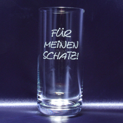 Longdrinkglas 320ml "Für meinen Schatz"