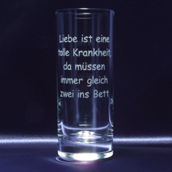 Longdrinkglas 405ml "Liebe ist eine tolle Krankheit, da ..."