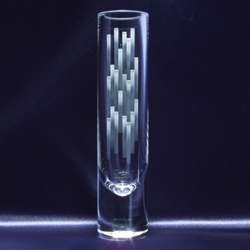 Zylindervase 22cm sandgestrahlt